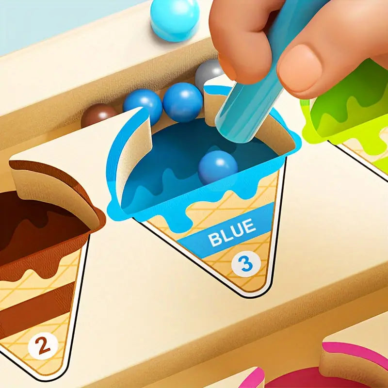 Norvo | Magnetisk Is Labyrint Puslespill - Fargerik Pedagogisk Leketøy for Barn fra 3 År