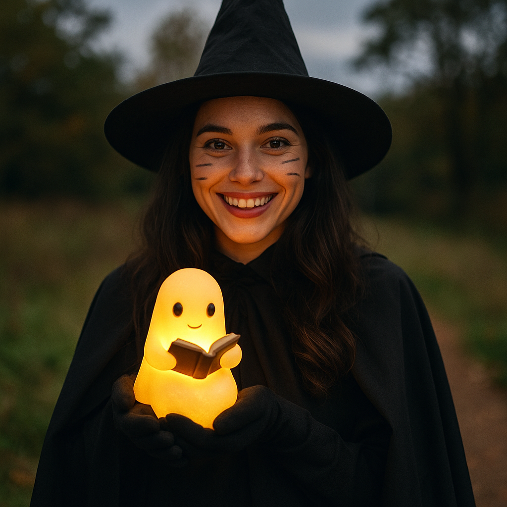 Norvo | NightSpirit Lampe – Håndlaget Dekorativ Nattlampe med Varme Lys