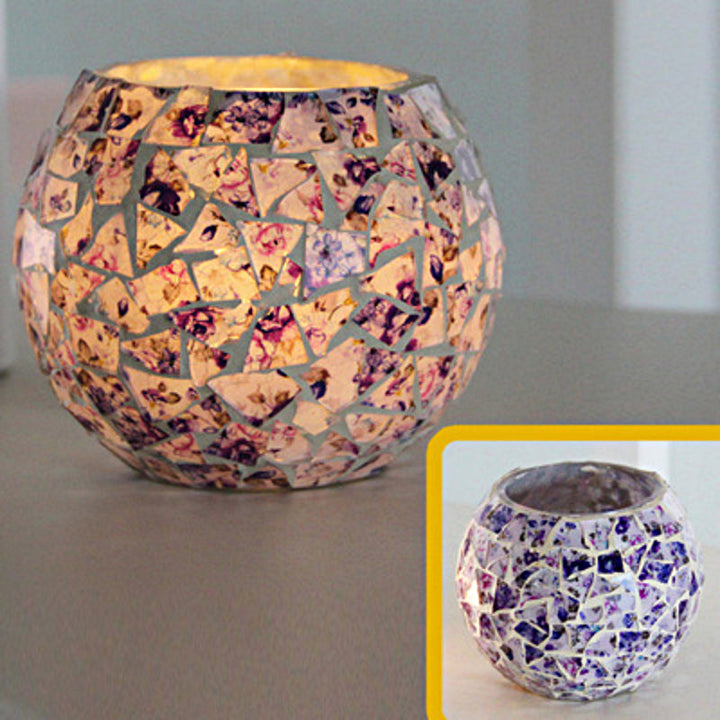 Norvo | Europeisk Retro Glass Mosaic Tealight Holder