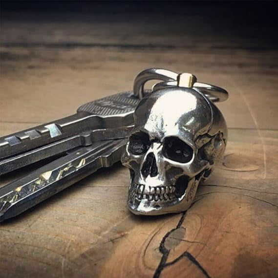 Norvo | Piston Kunst Hodeskalle Nøkkelring