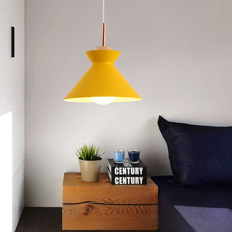 Norvo | AuroraLite Nordic Pendant Lamp | Metal Design | 1-Light | Modern Color Options