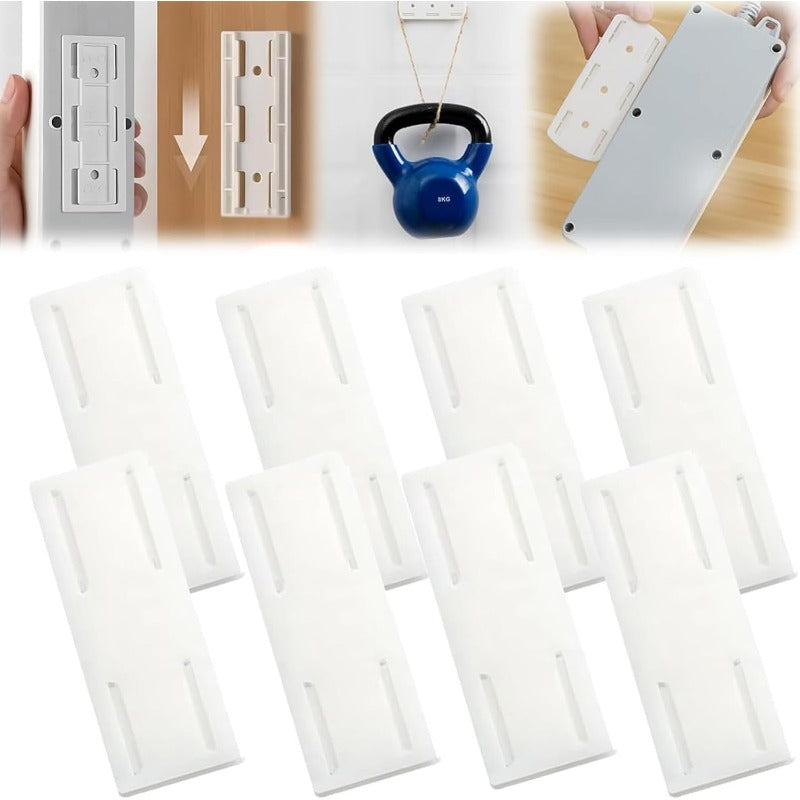 Norvo | Limkraft Strip Montering | Ingen-Bor Vegg- og Skrivebordsorganisator med Skyveskinne