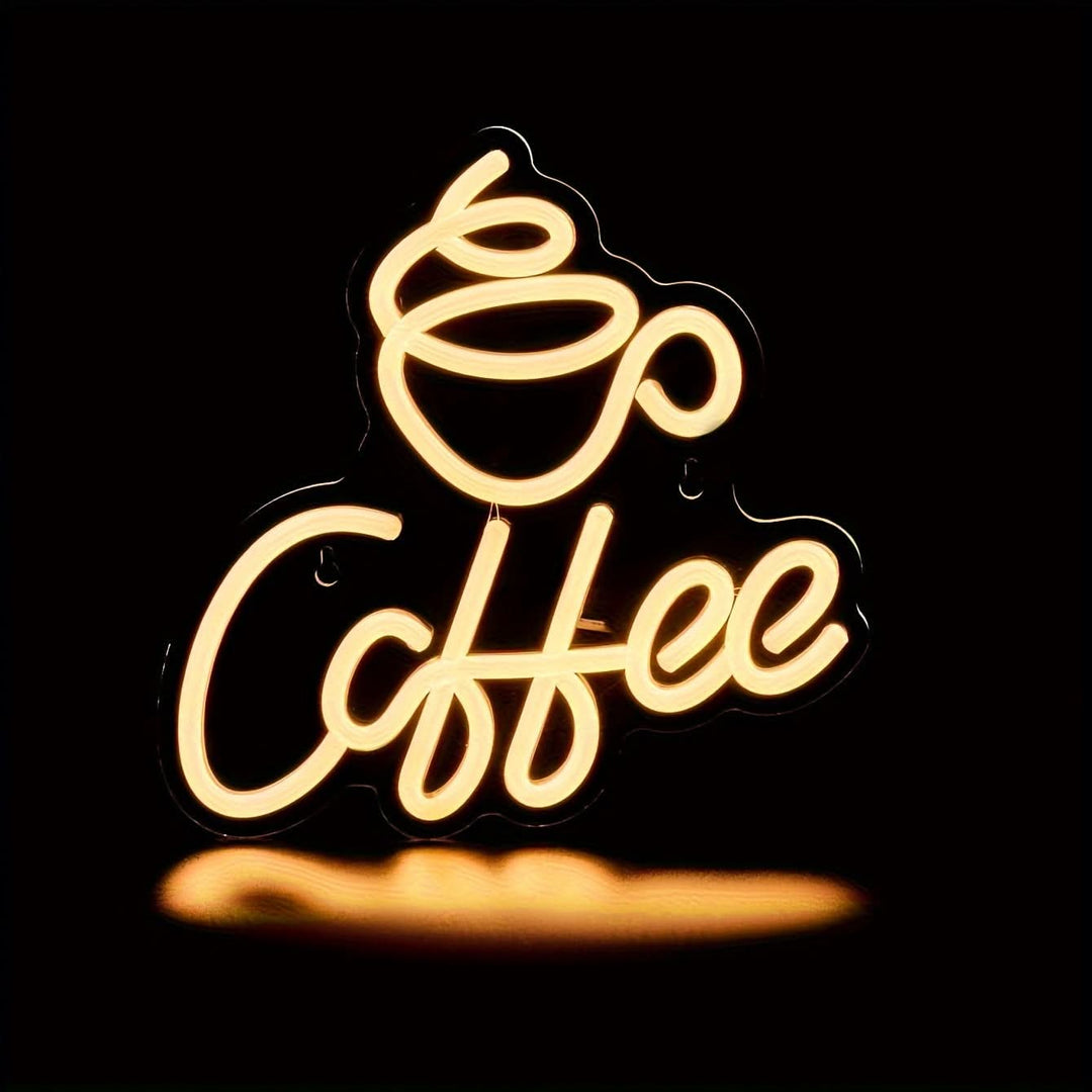 Norvo | Neon LED Kaffeskilt for Kjøkken eller Kafévegg