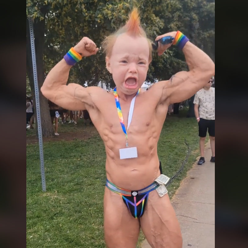 Norvo | ‍️Gråtende Baby Maske for Halloween