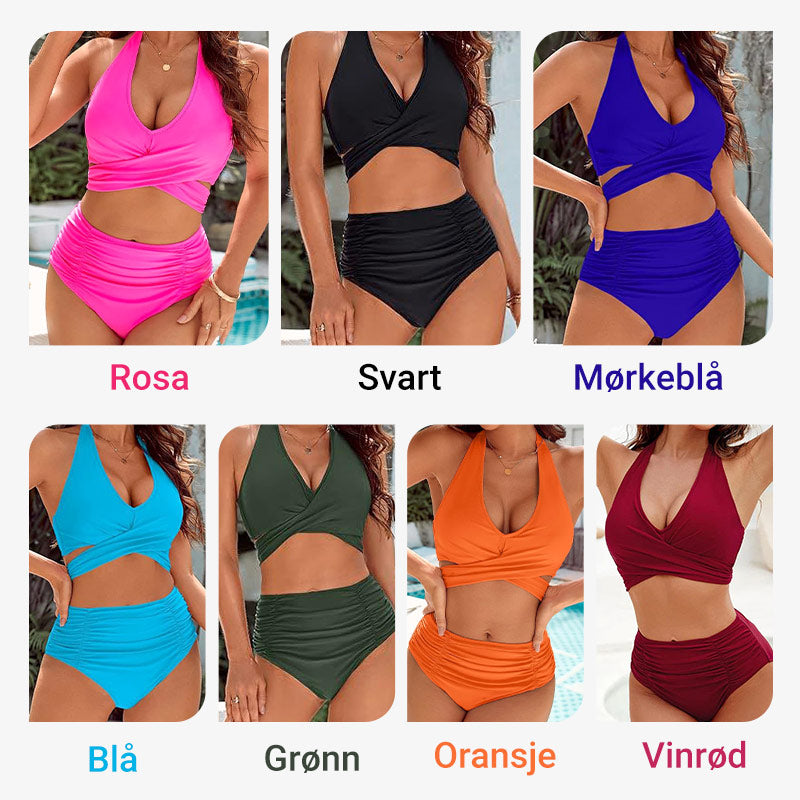 Norvo | Bikini sett med magekontroll og høy midje stil