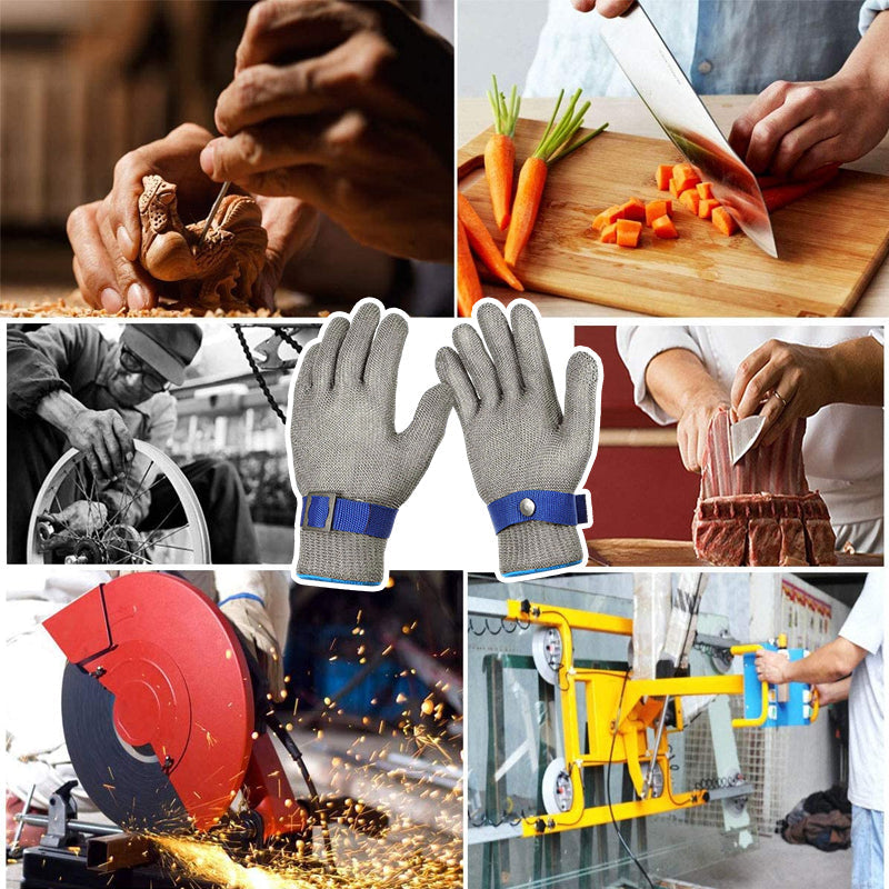 Norvo | Rustfritt Stål Mesh Metall Laboratorie Beskyttelseshansker