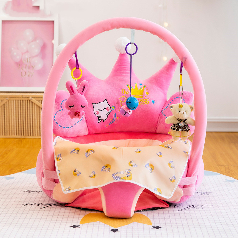 Norvo | Setehjelp for babyer med leke-bue – Myk lærestol for å lære å sitte