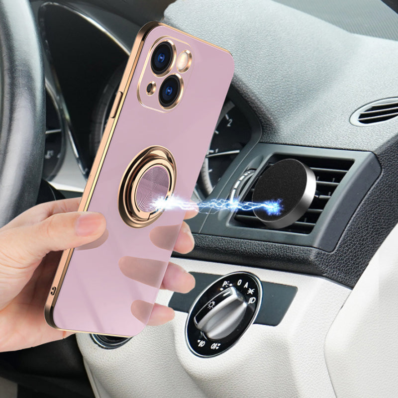 Norvo | Belagt Etui med Ring for iPhone