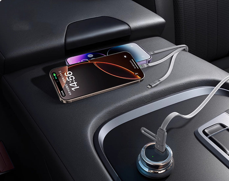 Norvo | 3-i-1 Datakabel - 100W Multifunksjonell Lade- og Datakabel