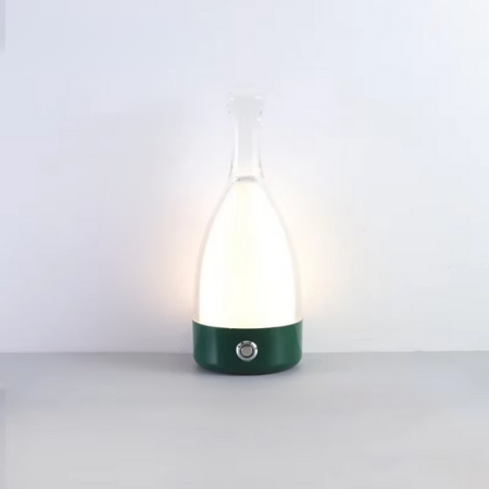 Norvo | Vinflaske Skrivebord Lampe med Bluetooth Høyttaler – Oppladbar Moderne Kveldsbelysning