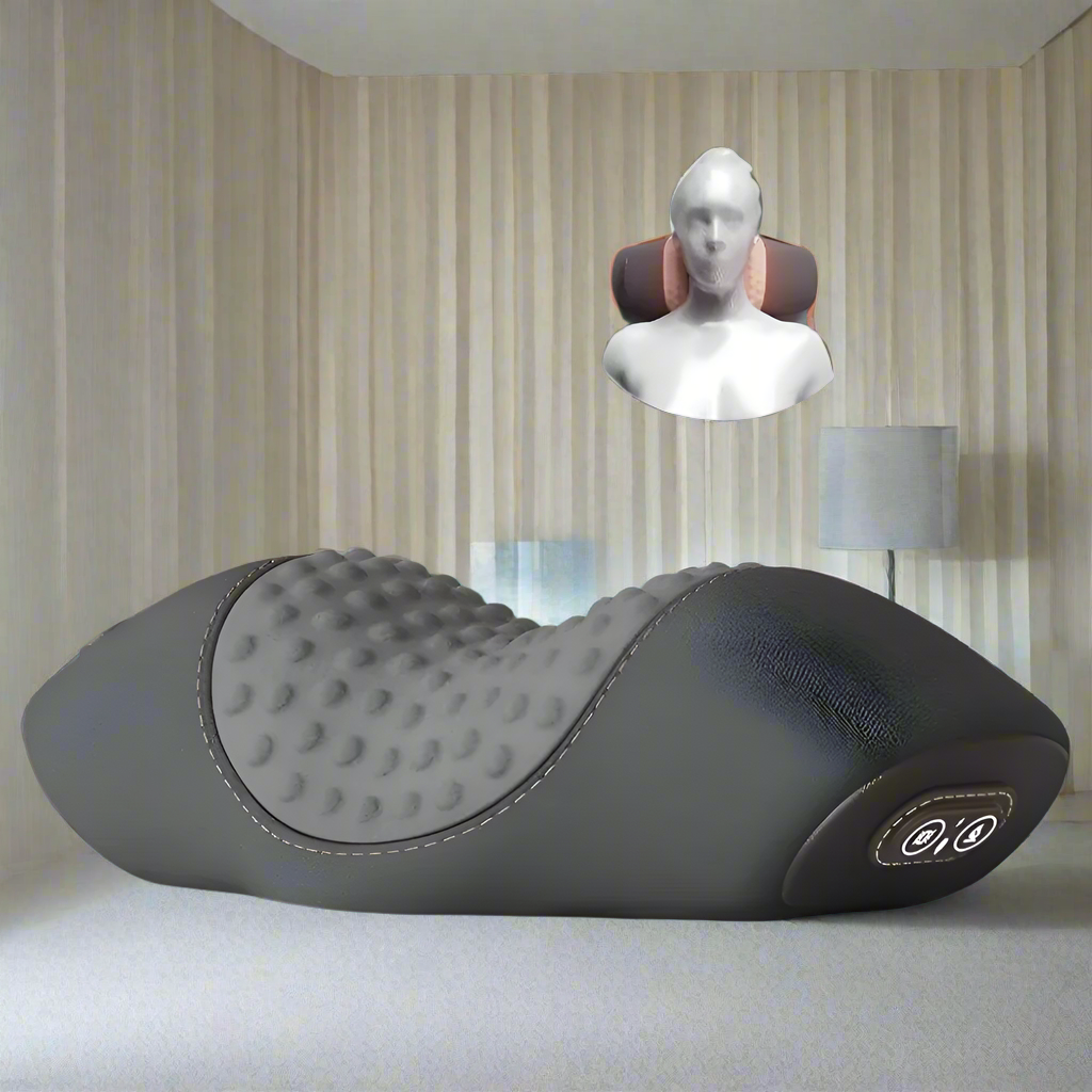 Norvo | Nakkeavslapningsmassasje for spenningslindring og stressreduksjon - Bærbar elektrisk nakke massager med varmebehandling