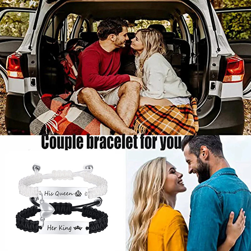 Norvo | Magnetiske Par Flettede Armbånd