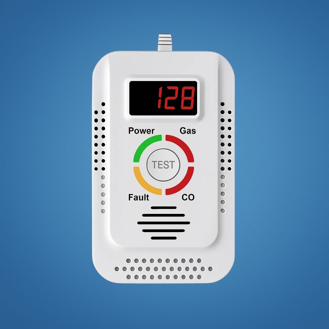 Digital Display – 85dB Høyt Alarm – Hjemmesikkerhetsenhet – Tidlig Varsel Beskyttelse for Familie Norvo