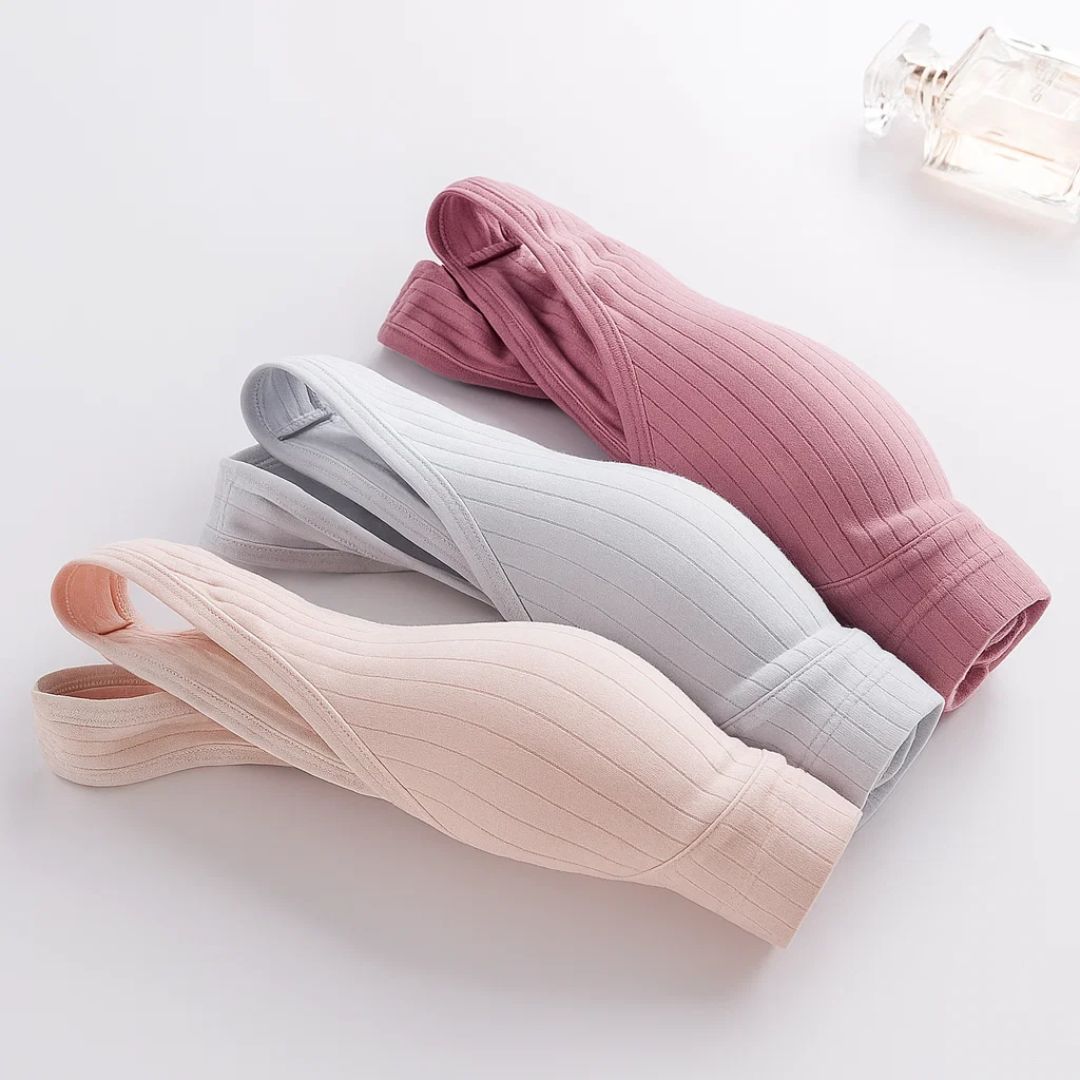 Trådløs komfort – Pustende bomull – Enkel tilgang med én hånd – Heldags støtte for ammemødre Norvo