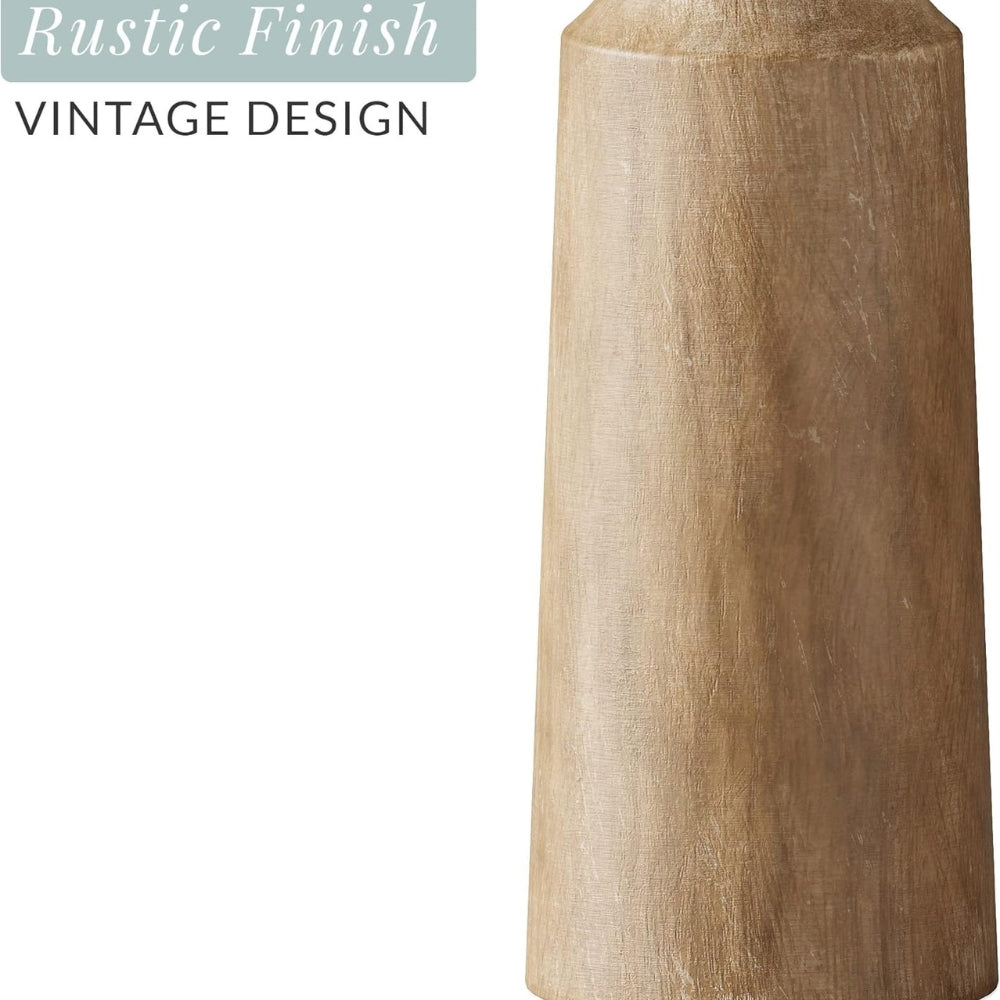 Norvo | Arvet Utskåret Tre Lysestaker