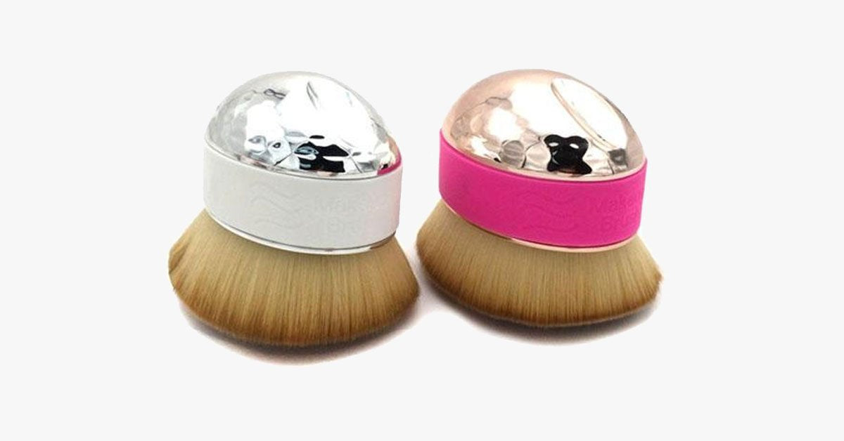 Norvo | Lett-for-bruk Palm Oval Brush for perfekt blending av sminke