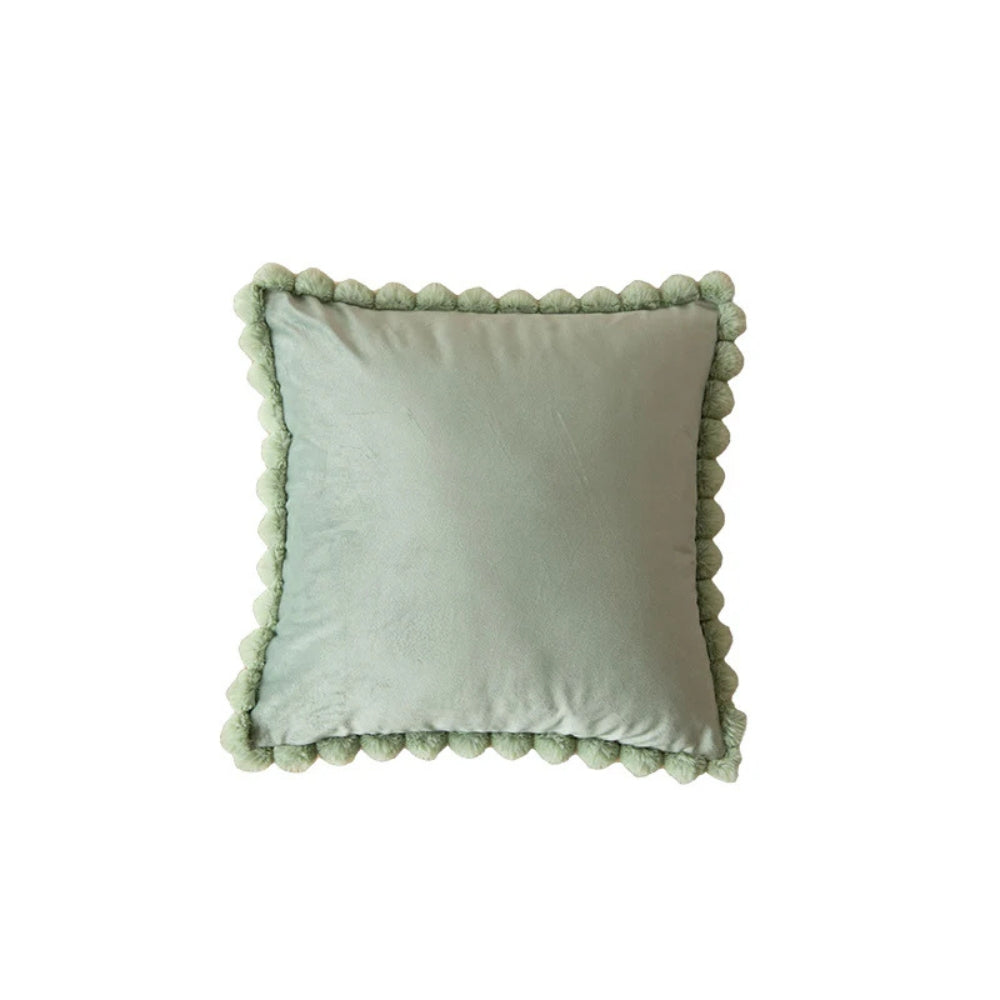 Norvo | Fløyel Pom-Pom Trim Putetrekk