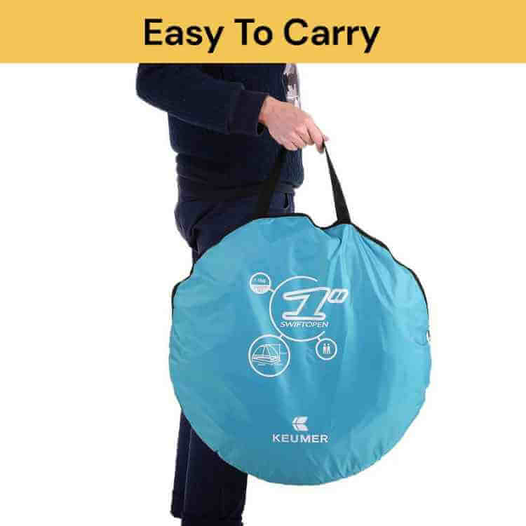 Norvo | 4-Person Strand Pop-Up Telt for Familie Camping, Utendørs Arrangementer & Rask Oppsett