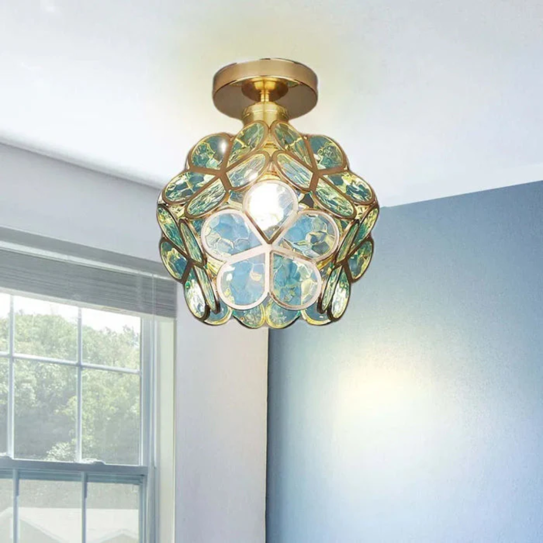Norvo | Luksus Glass Blomst Taklampe