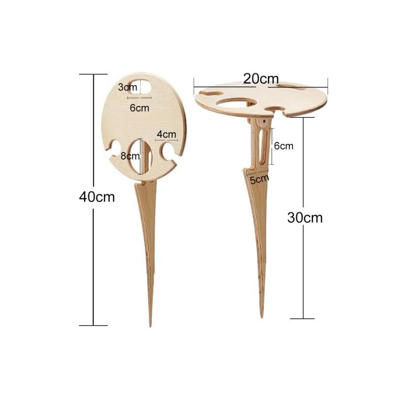 Norvo | Bærbart Vinbord for Utendørsbruk