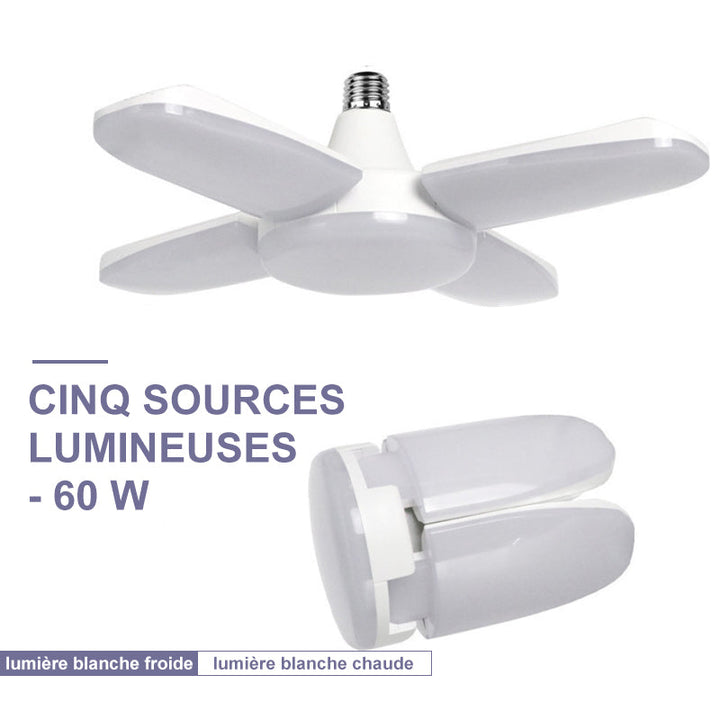 Foldbar deformert universal garasje lampe | Norvo