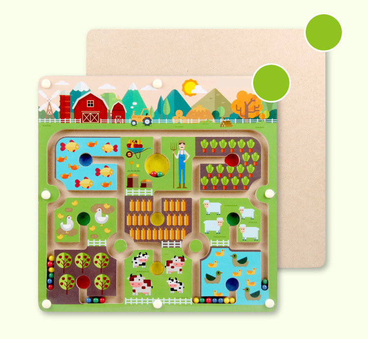 Norvo | Ecotoys BrainMaze | Styrk konsentrasjonen - Magnetisk maze puslespill spill for barn