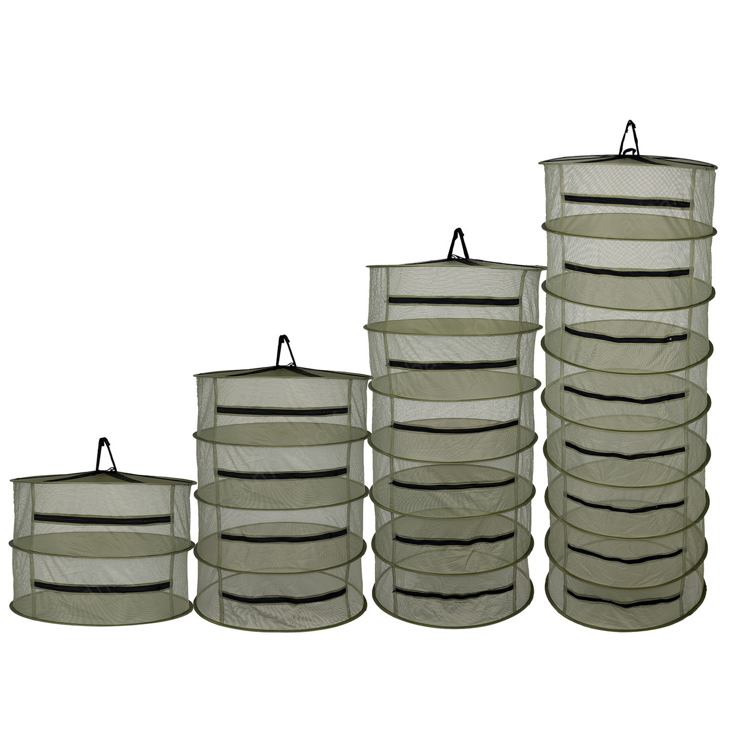 Norvo | Sammenleggbar tørkekurv for frukt, grønnsaker og urter – Multilags nettlagring for rask tørkeprosess