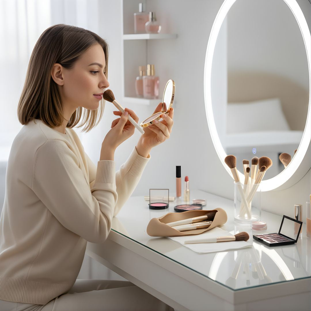 Organiser & Beskytt Penslene Dine – Støv- & Vanntett Silikonetui – Hold Rent & Floke-Fri Norvo