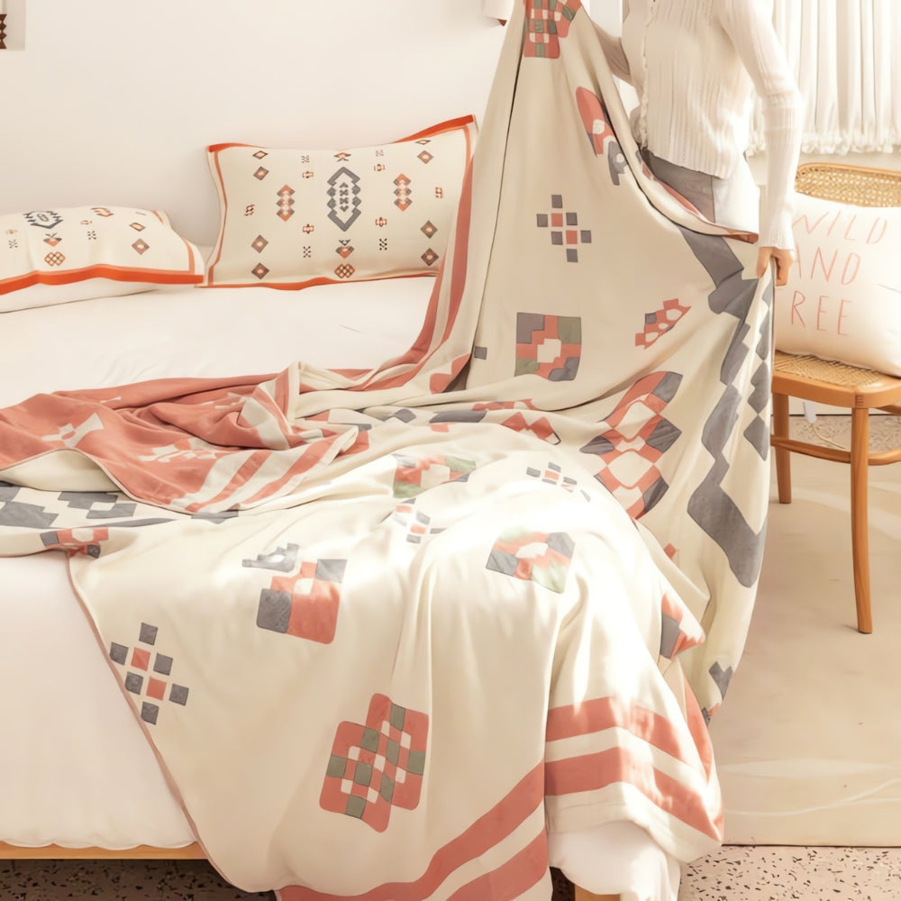 Norvo | Chevron Design Fire-lags Bomullspledd