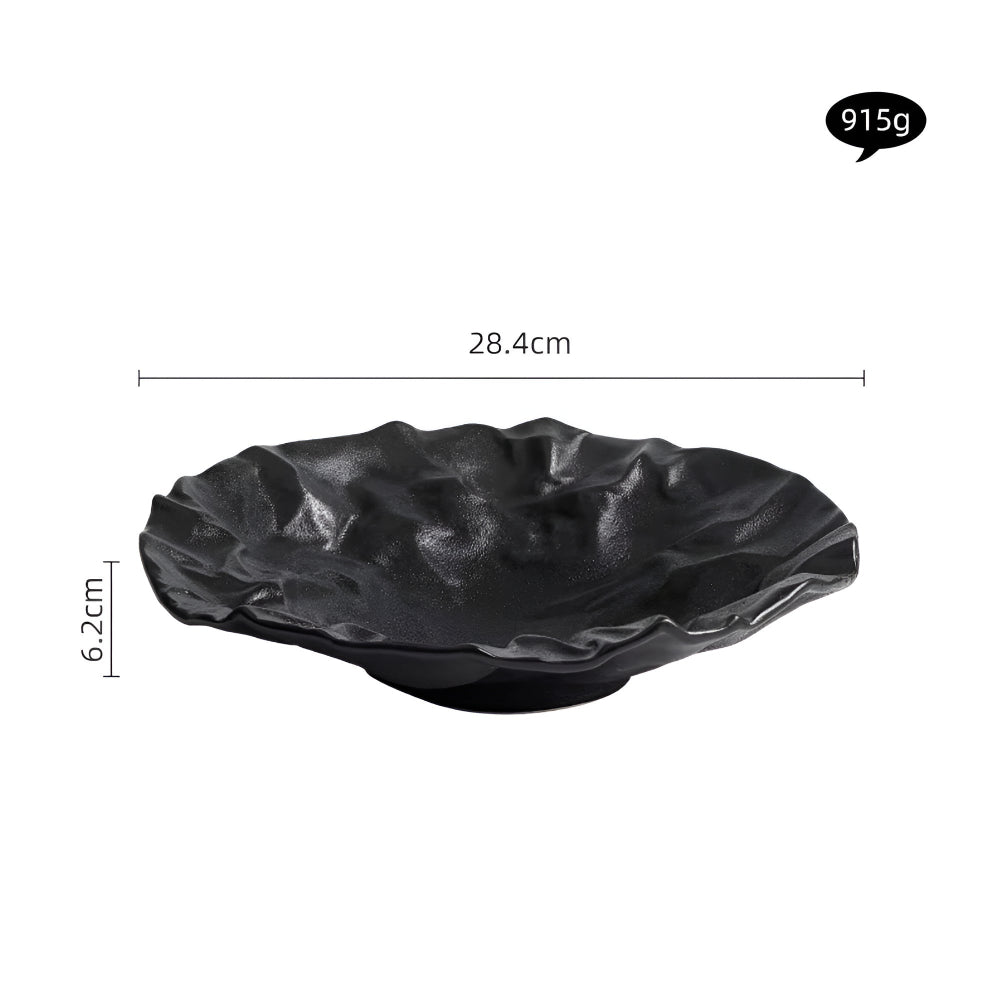 Norvo | Håndlaget krøllet papir keramikkplate