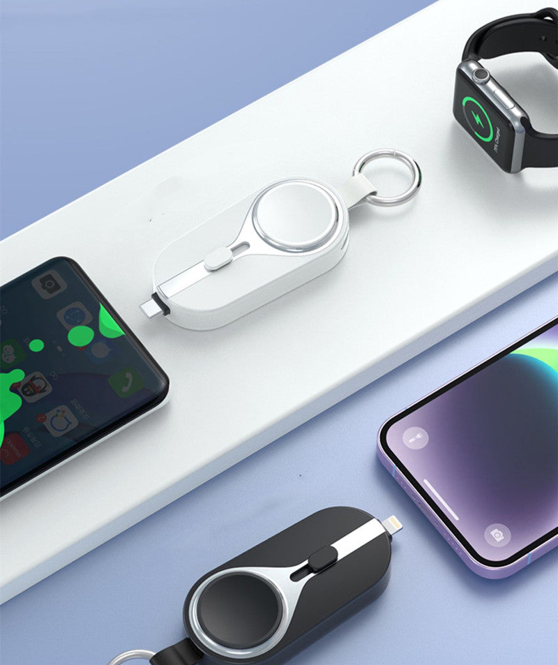 Norvo | 2000mAh Kompakt Mini Bærbar Kapsel Nøkkelring Power Bank