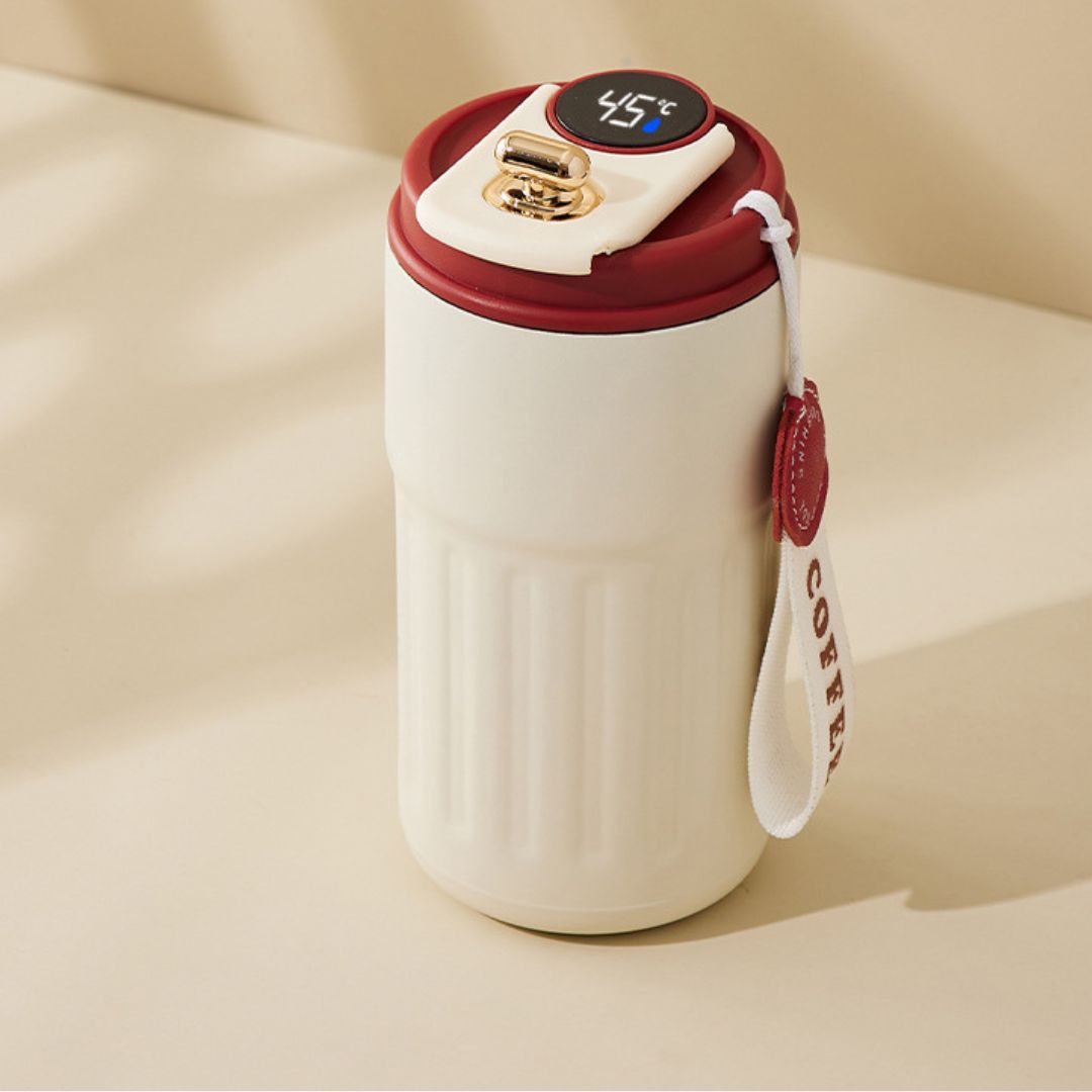 Norvo | Kopp i rustfritt stål med LED-temperaturdisplay 450 ML