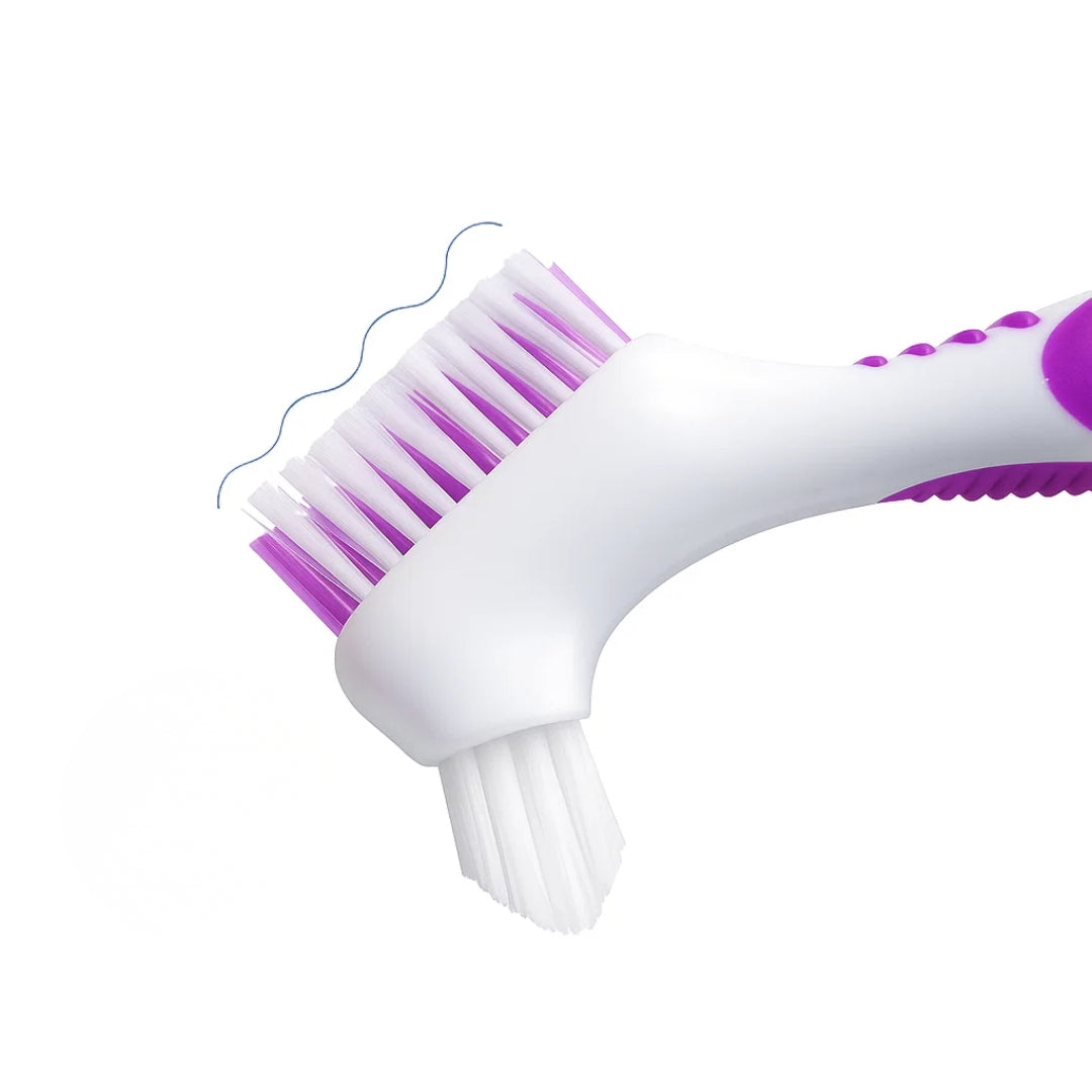 Myk børste med dobbelt hode – Antiskli håndtak – Ripefri rengjøring – Frisk pust for eldre Norvo