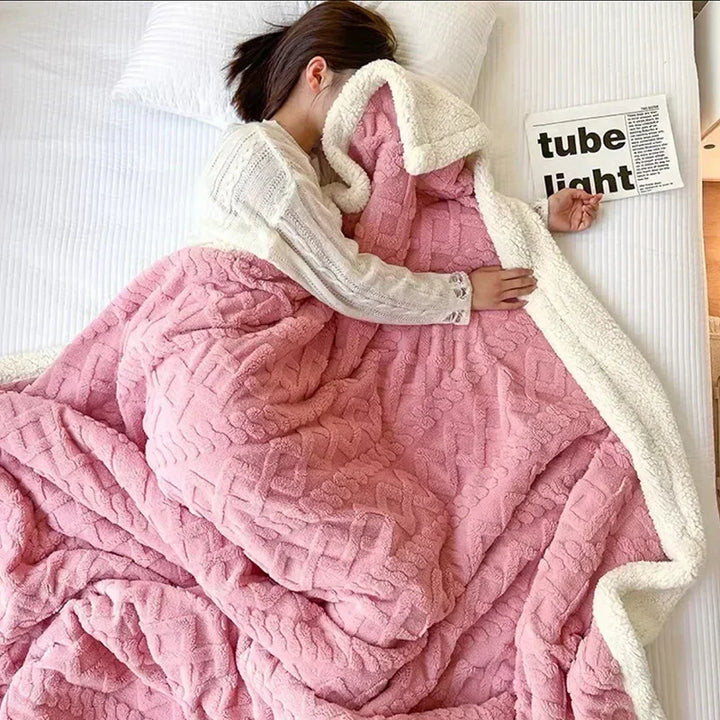 Norvo | Tykk Vinter Lammeull Teppe - WarmWool