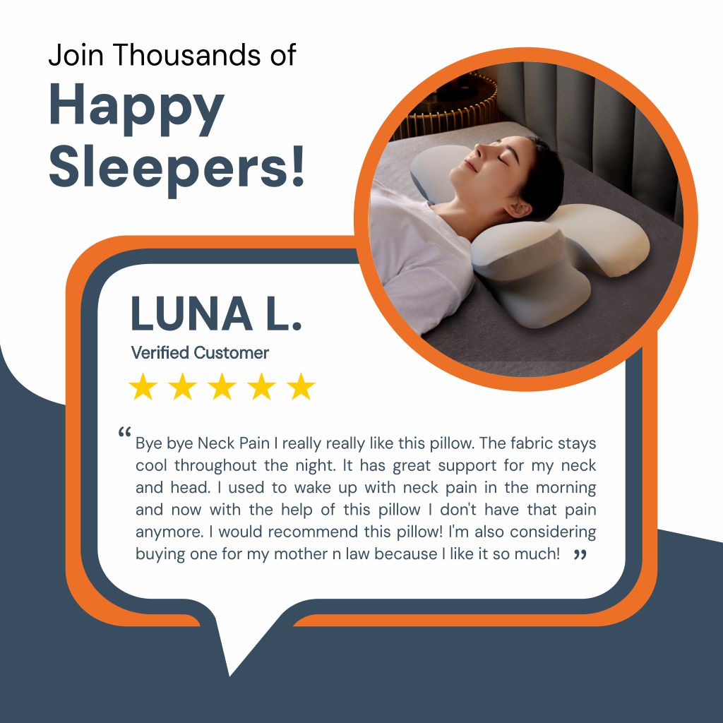 Norvo | Ergonomisk Cervical Pillow | Memory Foam, Nakkestøtte & Ideell for Rolig Søvn