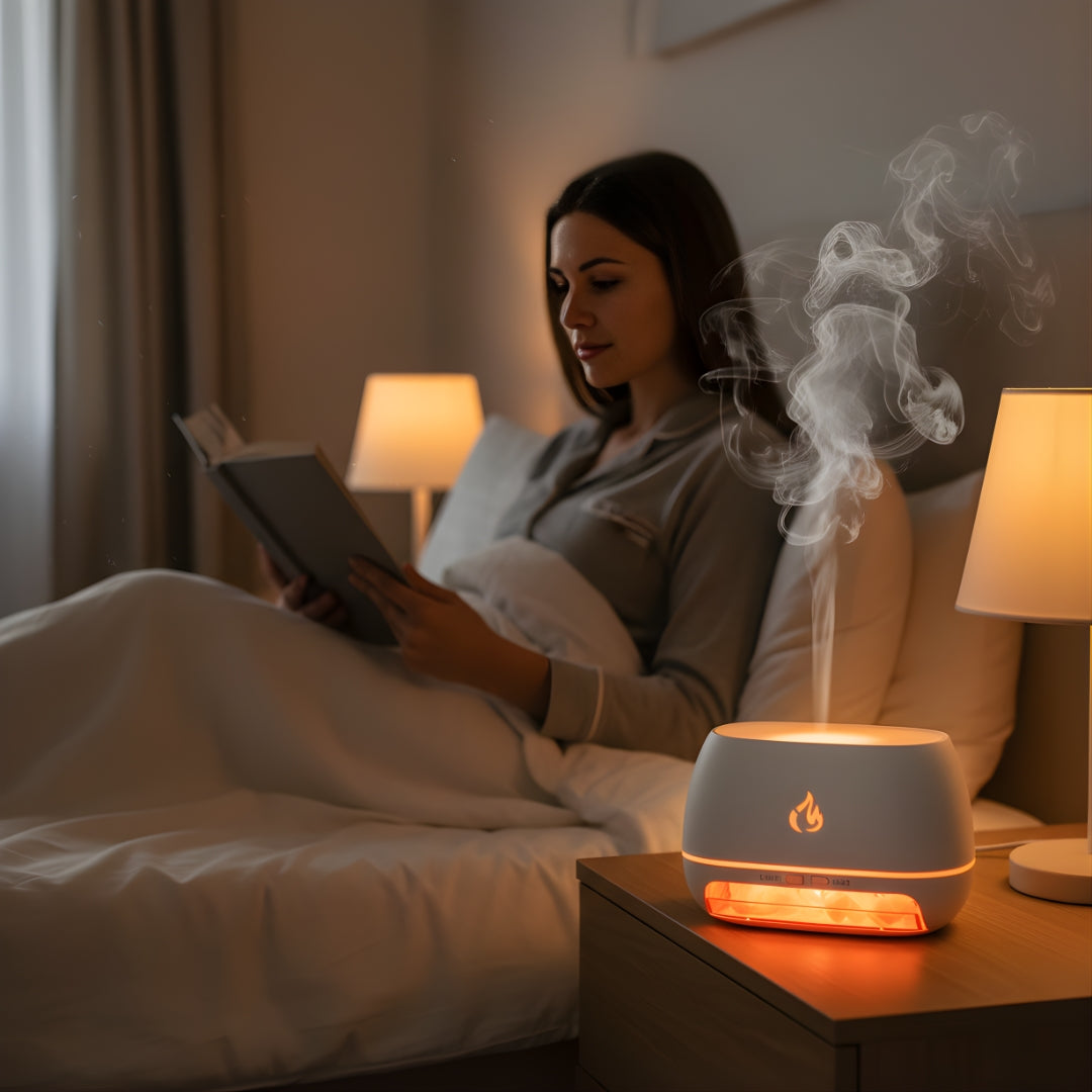 Lindrer tørr luft og hjelper med søvn – Himalaya saltkrystall, stille tåke og beroligende hjemmemiljø velværebolle