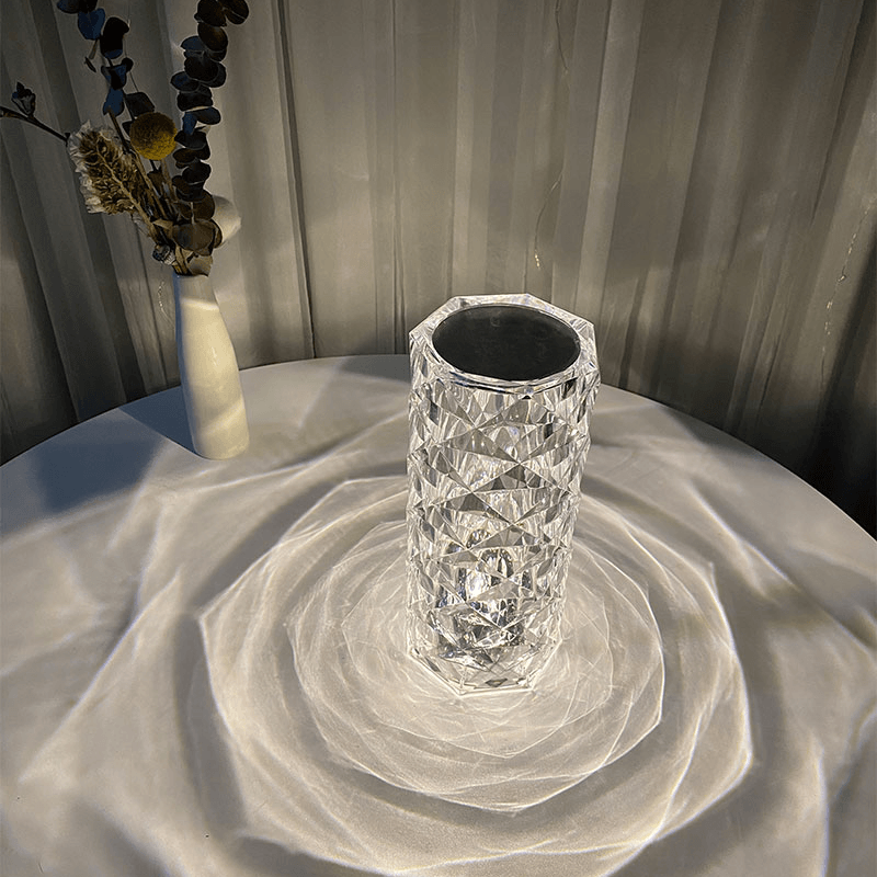 Norvo | Rose Rays Krystall Diamant Bordlampe