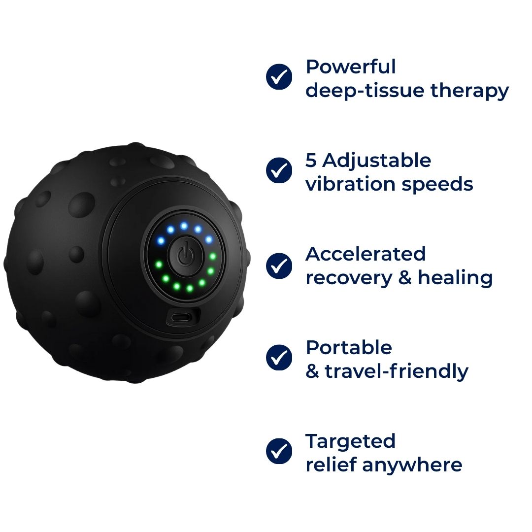 Dypvevsmuskelavlastning – 5-hastighets vibrasjon – Bærbar restitusjon – Smertelindring & Raskere heling Norvo