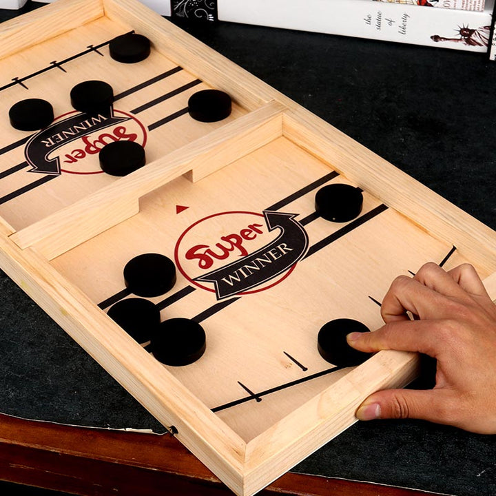 Norvo | – Reversibel Sling Puck Brettspill Dobbeltsidig for Familie