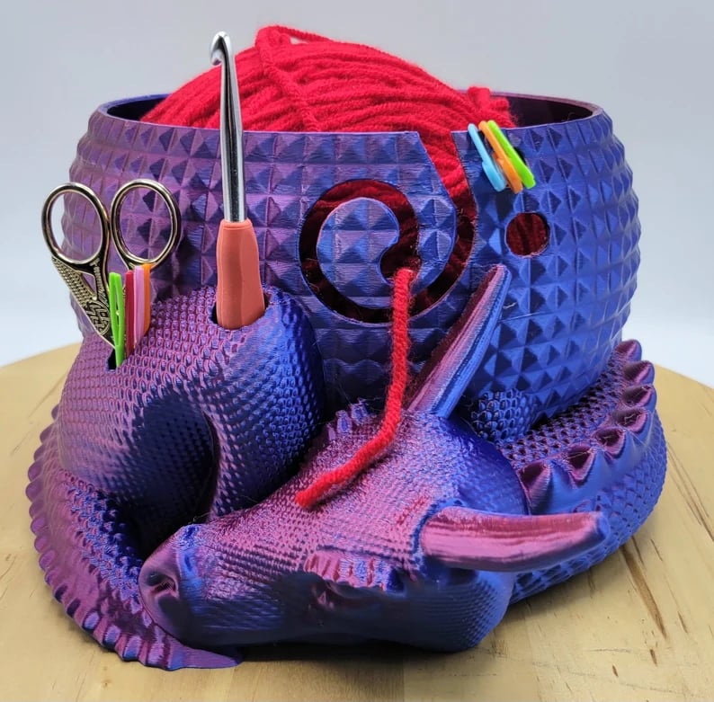 Norvo | Stor Fantasi Drage og Egg Fantasi Bolle Strikking eller Hekling Bolle