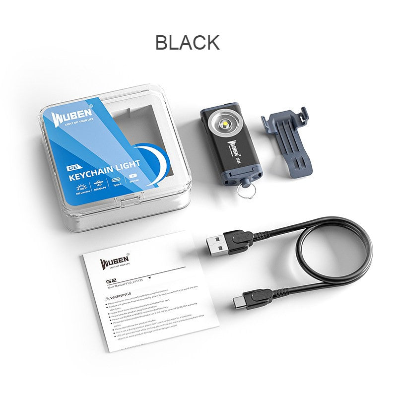 Norvo | Bærbar Oppladbar Mini Lyssterk Lommelykt, for Vandring, Camping, Reparasjon, Lesing