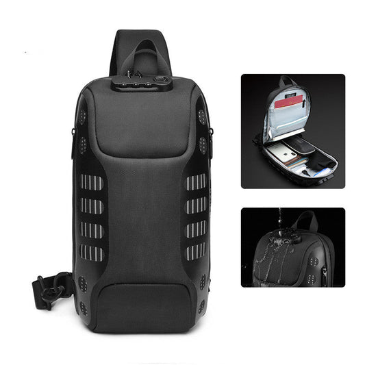 Norvo | Tyveribeskyttende Vanntett Sling Bag, for Sykling, Gåing, Reising