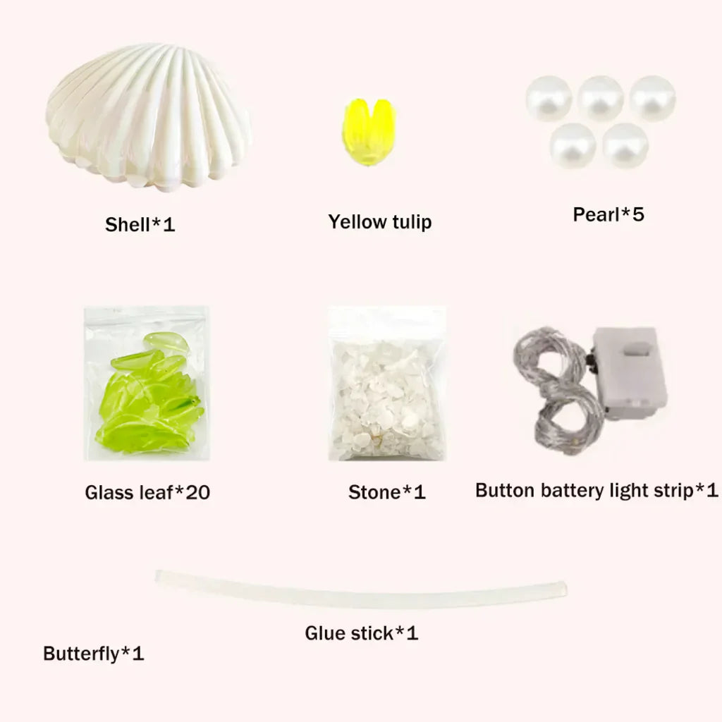 Norvo | Shell Tulip Nattlampe