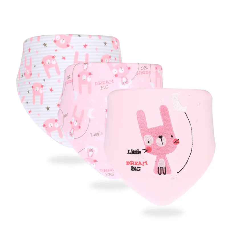 Norvo | Baby-Skjerf-Bib-Sett - Myke Trekantkluter med Søte Design