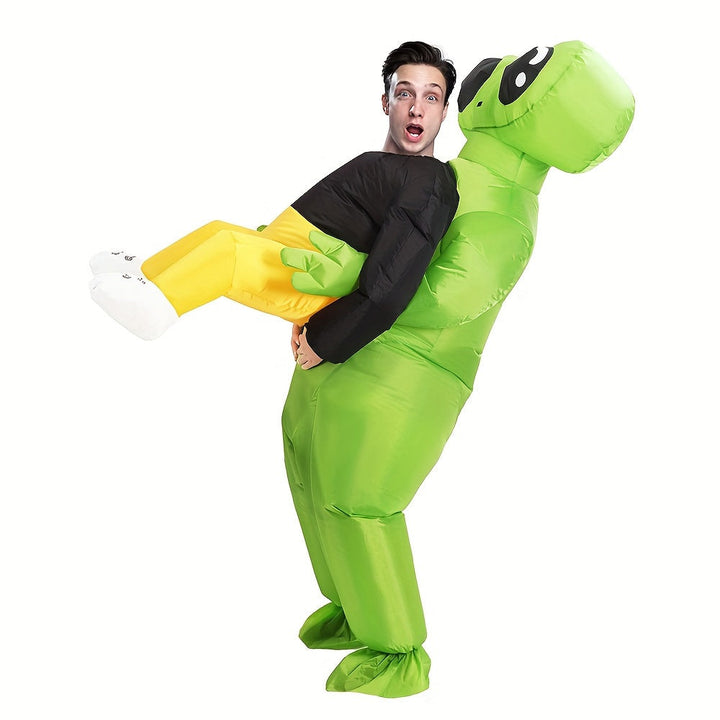 Norvo | Morsomt Inflatable Halloween Alien Kostyme for Menn | Ride On Stil