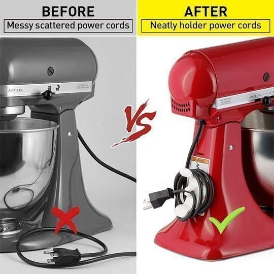 Norvo | Organizer Clip – Selvheftende Kabelholder for Kjøkken & Kontor