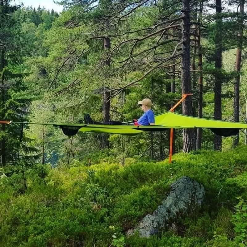 Norvo | Multi-Person Camping Hengekøye med 3-Punkts Anker System