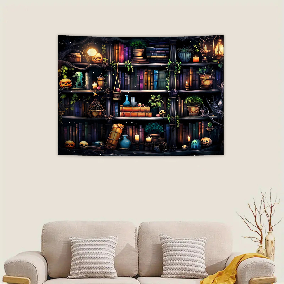 Norvo | Skeleton Horror Halloween Veggteppe