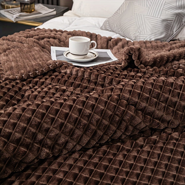 FlannelLuxe – Mykt Fleece Teppe for Comfort Norvo