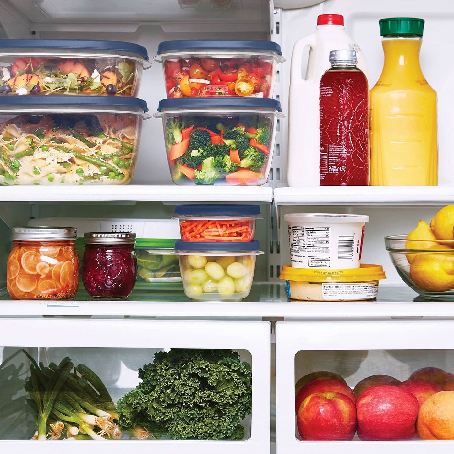 Norvo | STABELBARE MATLAGRINGSBEHOLDERE – Stabelbare Oppbevaringsbokser for Ferskhet, Organisering & Plassbesparende Kjøkken